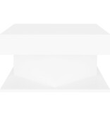 VidaXL Salontafel 57x57x30 cm spaanplaat wit