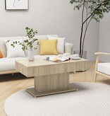 VidaXL Salontafel 96x50x45 cm spaanplaat sonoma eikenkleurig