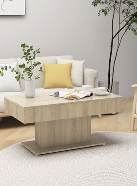 VidaXL Salontafel 96x50x45 cm spaanplaat sonoma eikenkleurig