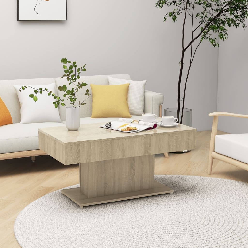 VidaXL Salontafel 96x50x45 cm spaanplaat sonoma eikenkleurig