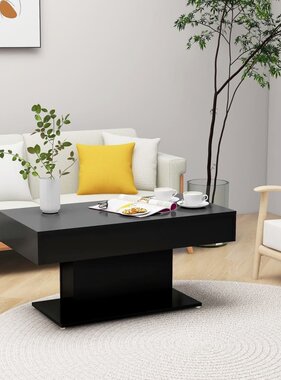 VidaXL Salontafel 96x50x45 cm spaanplaat zwart
