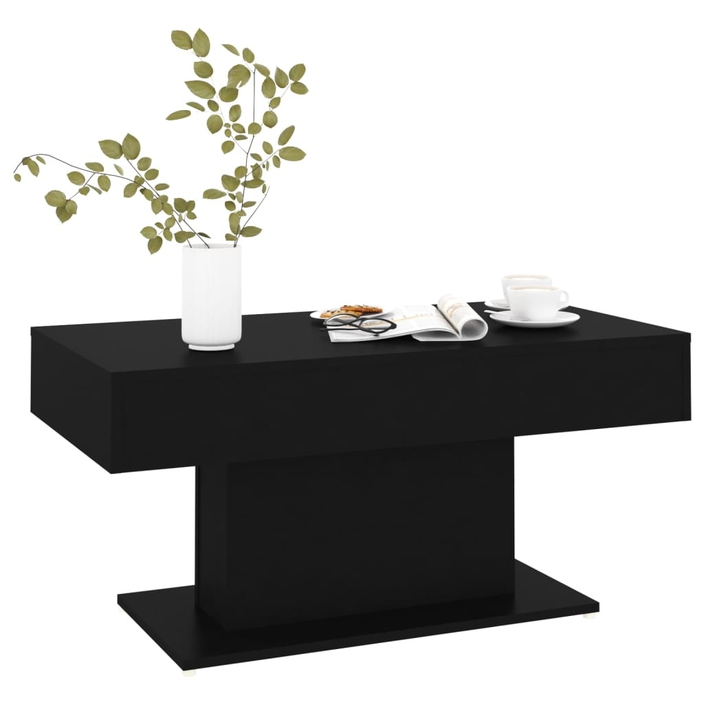 VidaXL Salontafel 96x50x45 cm spaanplaat zwart