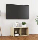 VidaXL Tv-meubel 72x35x36,5 cm spaanplaat sonoma eikenkleurig