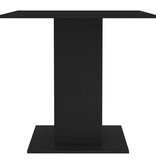 vidaXL Eettafel 80x80x75 cm spaanplaat zwart