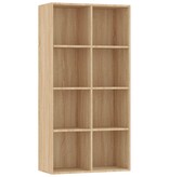 VidaXL Boekenkast/dressoir 66x30x130 cm spaanplaat sonoma eikenkleurig