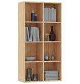 VidaXL Boekenkast/dressoir 66x30x130 cm spaanplaat sonoma eikenkleurig