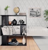 VidaXL Boekenkast/kamerscherm 80x24x96 cm bewerkt hout zwart