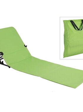 vidaXL Strandmat stoel opvouwbaar PVC groen