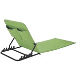 vidaXL Strandmat stoel opvouwbaar PVC groen
