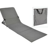 vidaXL Strandmat stoel opvouwbaar PVC grijs