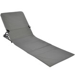 vidaXL Strandmat stoel opvouwbaar PVC grijs
