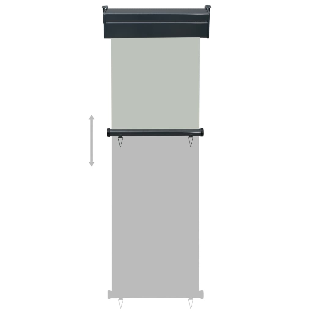 VidaXL Balkonscherm 65x250 cm grijs
