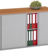 ABC Kantoormeubelen Roldeurkast 72,5x120x43cm staal met slot. Kleuren: wit, zwart aluminium, antraciet en grijs.