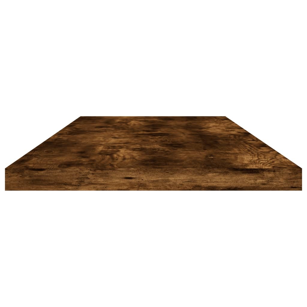 vidaXL Wandschappen 4 st 80x20x1,5 cm bewerkt hout gerookt eikenkleur