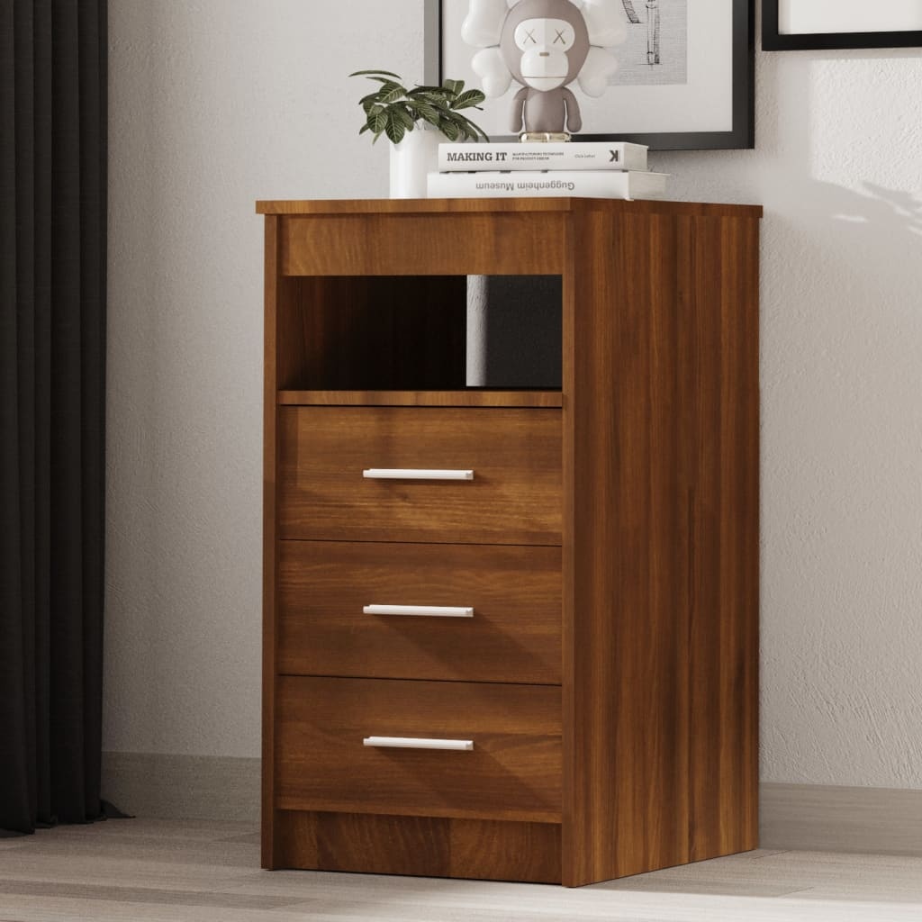 VidaXL Ladekast 40x50x76 cm bewerkt hout bruin eikenkleur