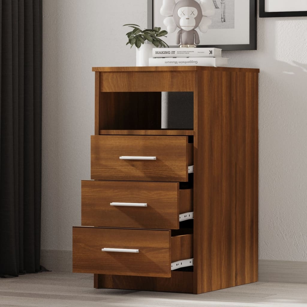 VidaXL Ladekast 40x50x76 cm bewerkt hout bruin eikenkleur