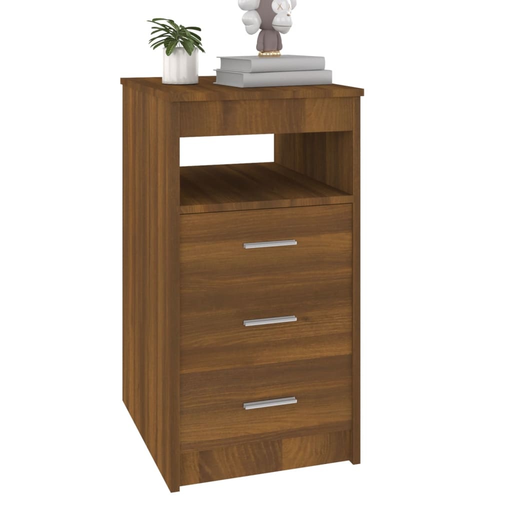 VidaXL Ladekast 40x50x76 cm bewerkt hout bruin eikenkleur