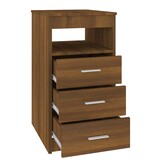 VidaXL Ladekast 40x50x76 cm bewerkt hout bruin eikenkleur