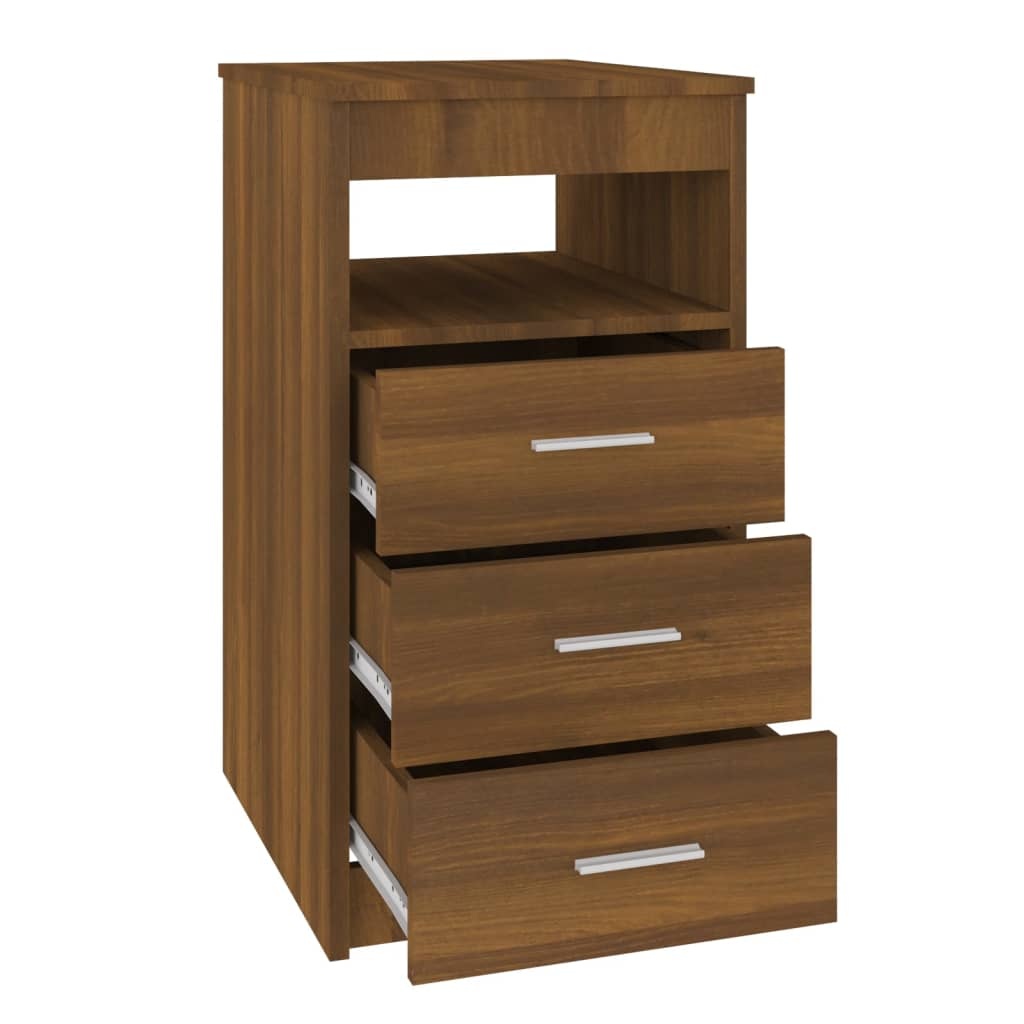 VidaXL Ladekast 40x50x76 cm bewerkt hout bruin eikenkleur