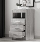 VidaXL Ladekast 40x50x76 cm bewerkt hout grijs sonoma eikenkleurig