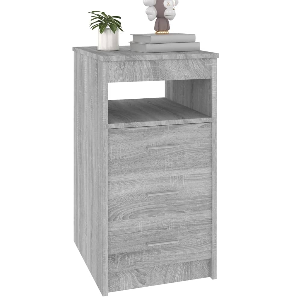 VidaXL Ladekast 40x50x76 cm bewerkt hout grijs sonoma eikenkleurig