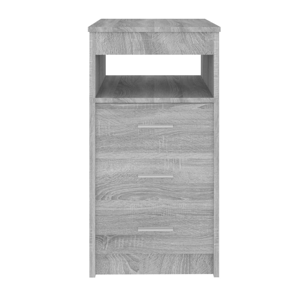 VidaXL Ladekast 40x50x76 cm bewerkt hout grijs sonoma eikenkleurig
