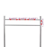 vidaXL Brievenbusstandaard dubbele brievenbus roestvrij staal