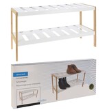 vidaXL Schoenenrek met 2 lagen 70x26x36 cm