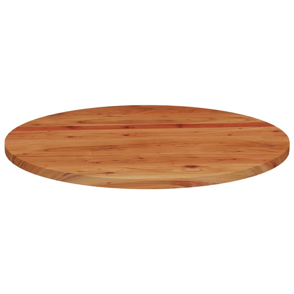 vidaXL Tafelblad rond Ø 80x2,5 cm massief acaciahout