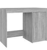 VidaXL Bureau 100x50x76 cm bewerkt hout grijs sonoma eikenkleurig