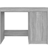 VidaXL Bureau 100x50x76 cm bewerkt hout grijs sonoma eikenkleurig