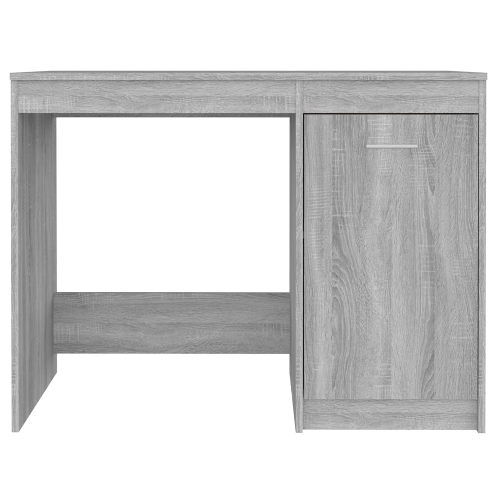 VidaXL Bureau 100x50x76 cm bewerkt hout grijs sonoma eikenkleurig