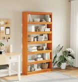 Boekenkast / kamerscherm 100x30x199,5 cm massief grenenhout