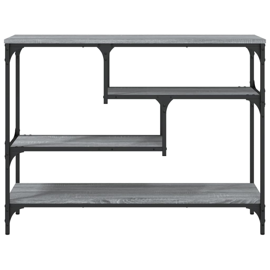 VidaXL Wandtafel 100x30x75 cm bewerkt hout grijs sonoma eikenkleurig