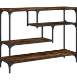 VidaXL Wandtafel 100x30x75 cm bewerkt hout gerookt eikenkleurig