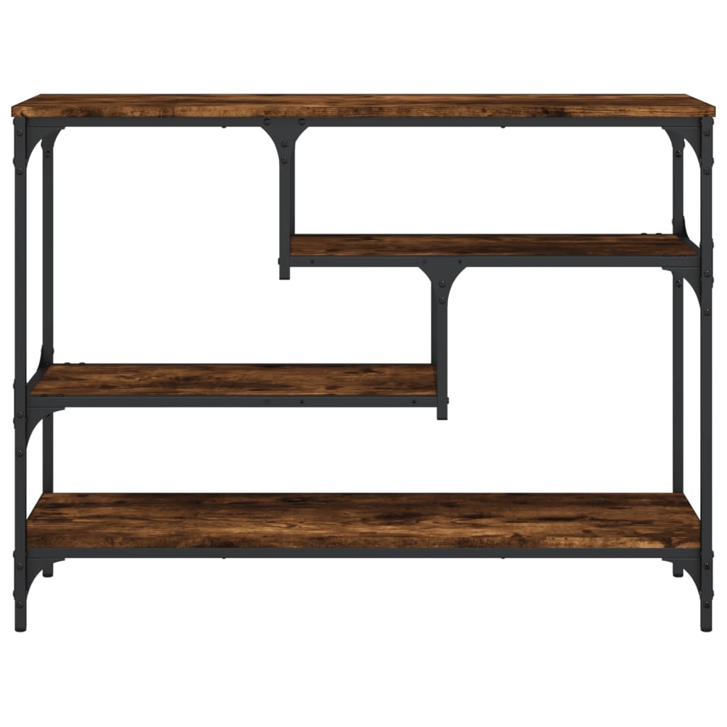 VidaXL Wandtafel 100x30x75 cm bewerkt hout gerookt eikenkleurig