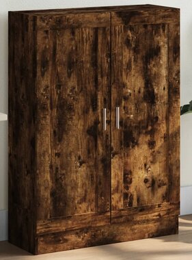 VidaXL Boekenkast 82,5x30,5x115 cm bewerkt hout gerookt eikenkleurig