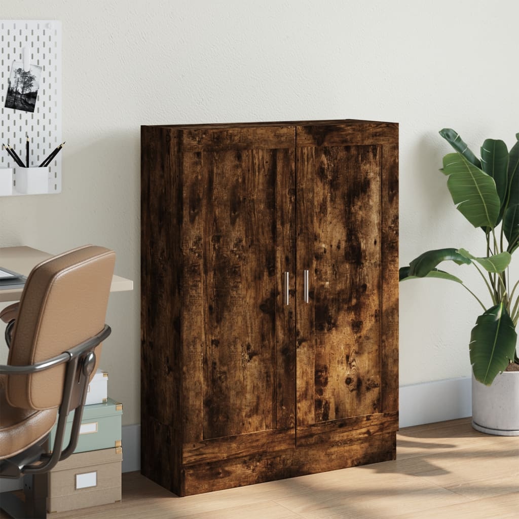 VidaXL Boekenkast 82,5x30,5x115 cm bewerkt hout gerookt eikenkleurig