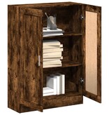 VidaXL Boekenkast 82,5x30,5x115 cm bewerkt hout gerookt eikenkleurig