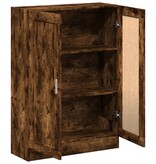 VidaXL Boekenkast 82,5x30,5x115 cm bewerkt hout gerookt eikenkleurig