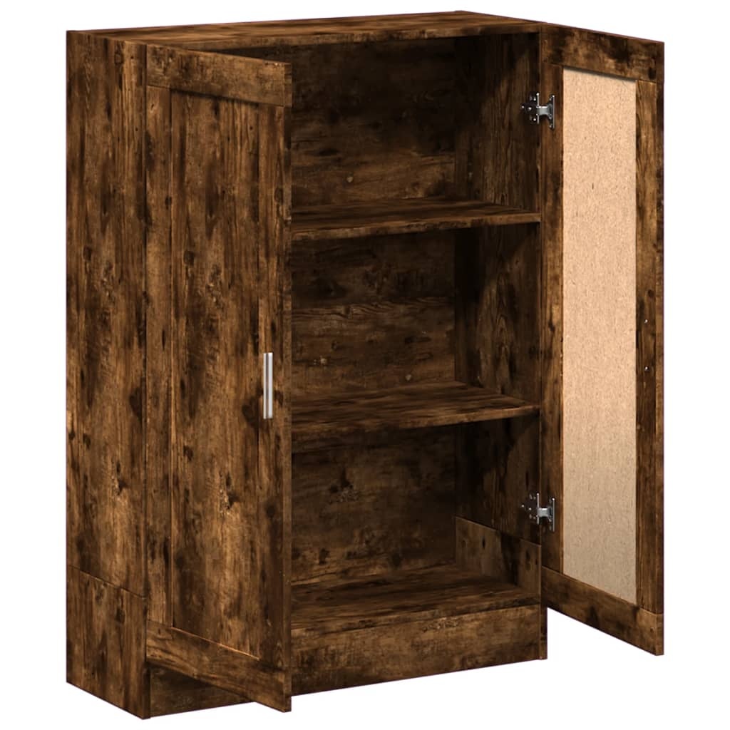VidaXL Boekenkast 82,5x30,5x115 cm bewerkt hout gerookt eikenkleurig