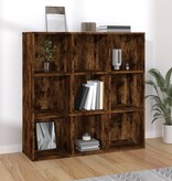 VidaXL Boekenkast 98x30x98 cm gerookt eikenkleurig