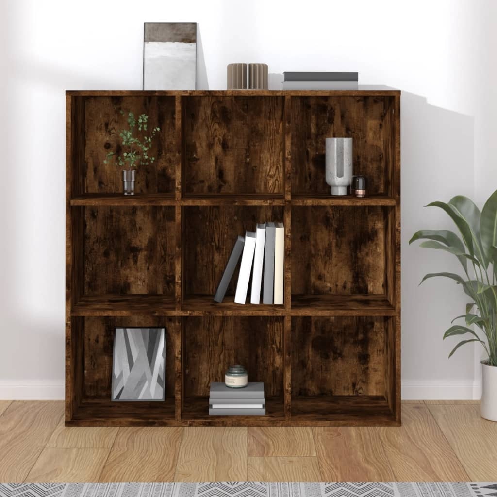 VidaXL Boekenkast 98x30x98 cm gerookt eikenkleurig