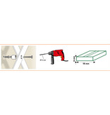 VidaXL Tuinlatwerk 50x150 cm PVC antracietkleurig