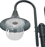 vidaXL Paalverlichting tuin E27 220 cm aluminium donkergroen 2-delig