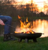 vidaXL Vuurplaats Salo Classic staal roestkleurig