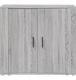 VidaXL Dressoir 80x33x70 cm bewerkt hout grijs sonoma eikenkleurig