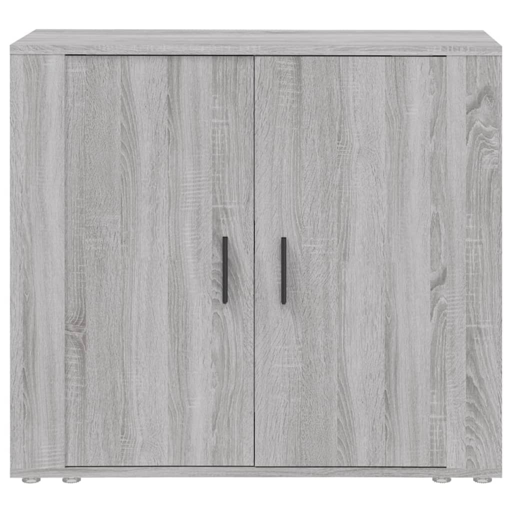 VidaXL Dressoir 80x33x70 cm bewerkt hout grijs sonoma eikenkleurig