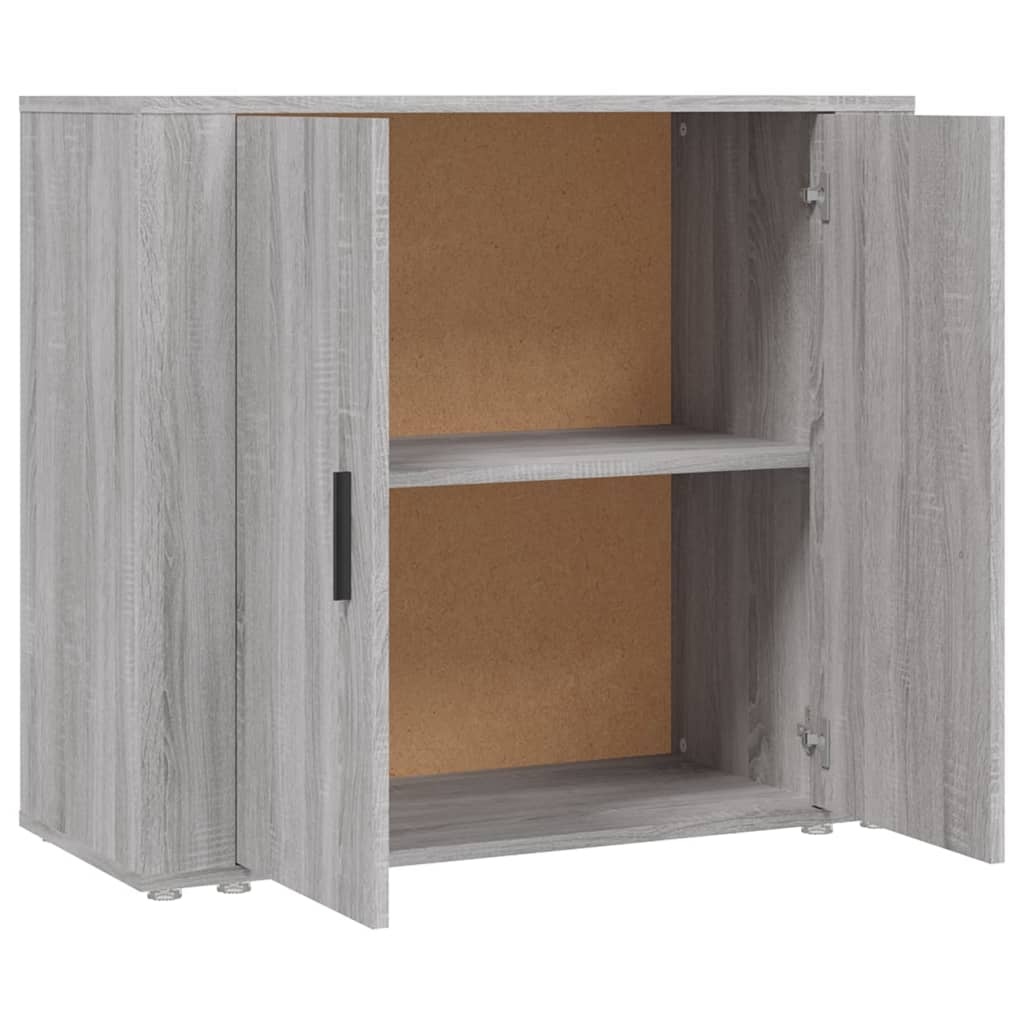 VidaXL Dressoir 80x33x70 cm bewerkt hout grijs sonoma eikenkleurig