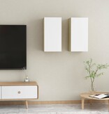 VidaXL Tv-meubelen 2 st 30,5x30x60 cm bewerkt hout wit en sonoma eiken
